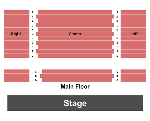 Glazer Hall Seating Chart: Endstage