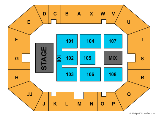 Glens Falls Civic Center Seating Chart