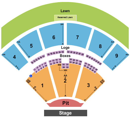 Glen Helen Amphitheater Seating Chart: Chris Stapleton