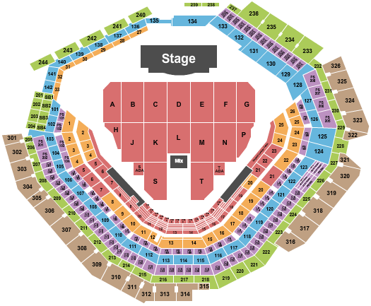 Globe Life Field Seating Chart: Bruno Mars