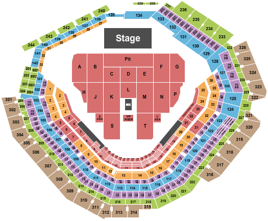 Globe Life Field Seating Chart: Guns N Roses