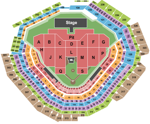 Green Day Wrigley Field Seating Chart