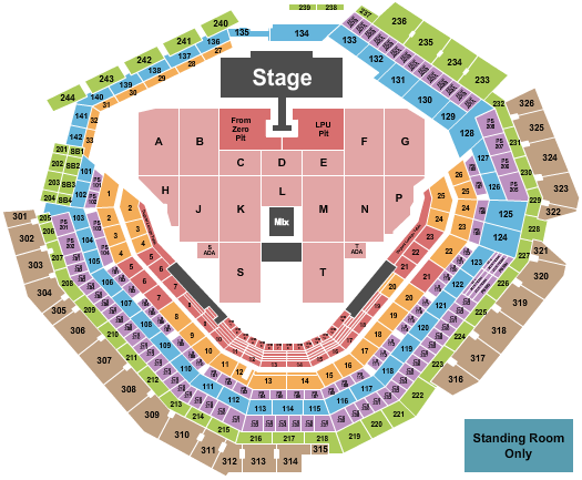 Globe Life Field Seating Chart: Linkin Park