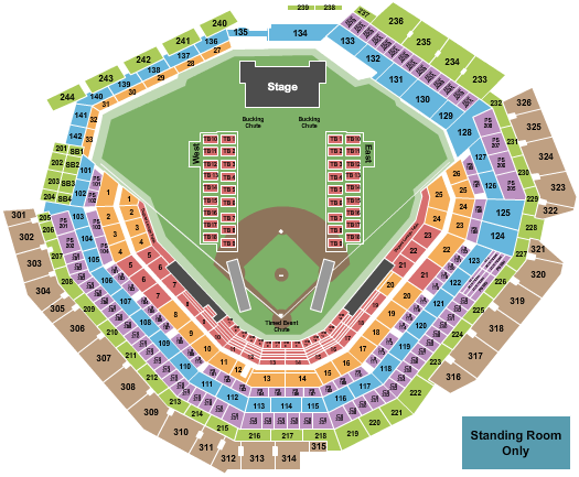 Globe Life Field Seating Chart: Rodeo