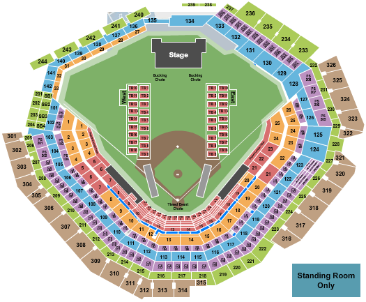 Globe Life Field Seating Chart: Rodeo