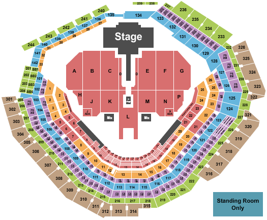 Globe Life Field Seating Chart: Shakira