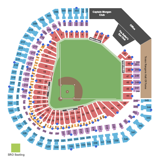 Rangers Tickets Seating Chart