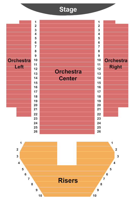 Gold Country Casino Seating Chart: End Stage