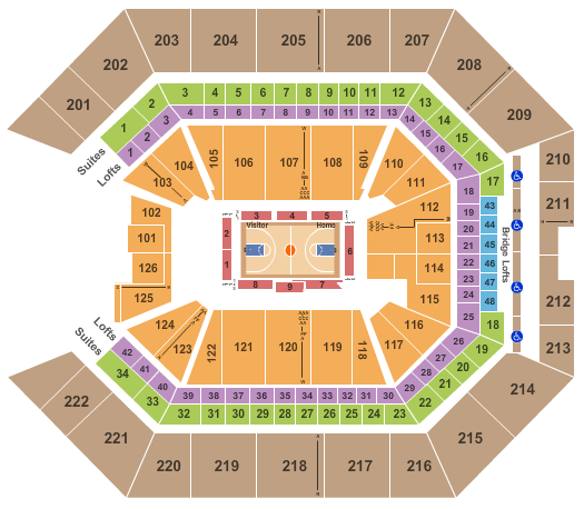 Wisconsin Sports And Entertainment Center Seating Chart