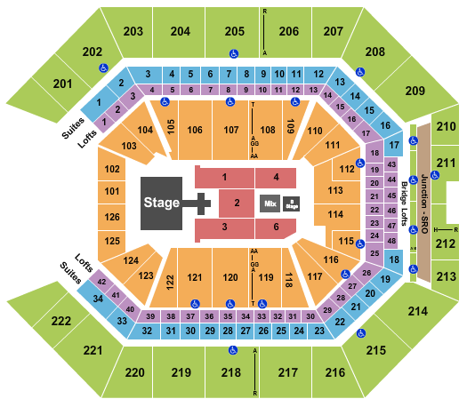 Golden 1 Center Seating Chart: Def Leppard