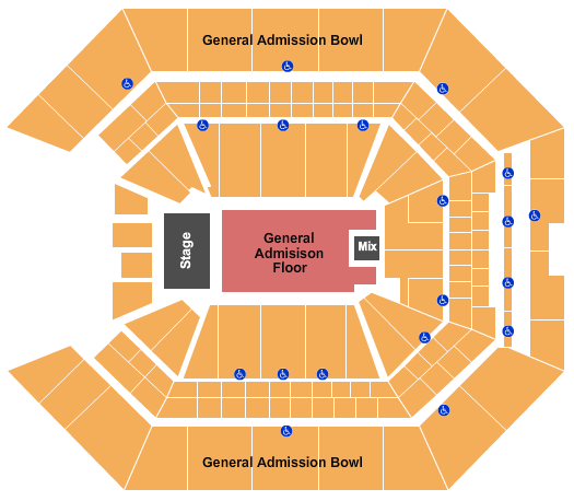 Golden One Center Concert Seating Chart