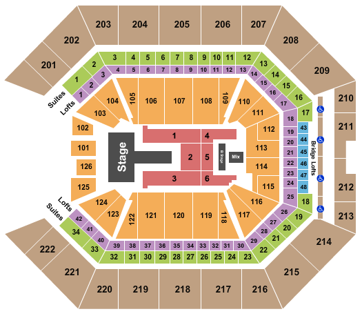 Golden 1 Center Seating Chart: J Balvin