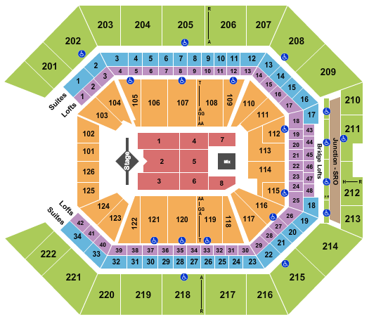 Golden 1 Center Seating Chart: J. Cole