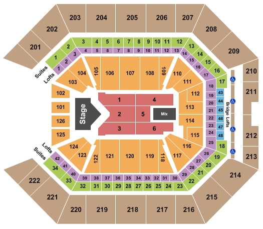 Golden 1 Center Seating Chart: Jelly Roll