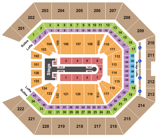 Golden 1 Center Seating Chart: Jennifer Lopez 2024