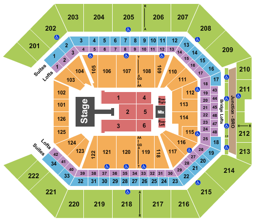 Golden 1 Center Seating Chart: Jonas Brothers
