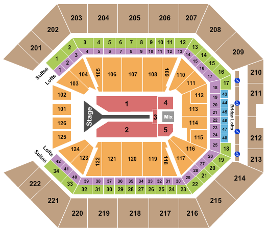Golden 1 Center Seating Chart: Maroon 5
