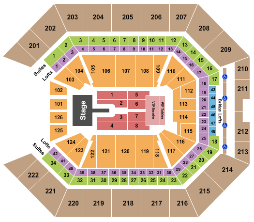 Golden 1 Center Seating Chart: Mary J. Blige