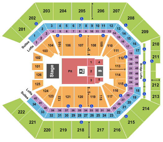 Golden 1 Center Seating Chart: Nine Inch Nails