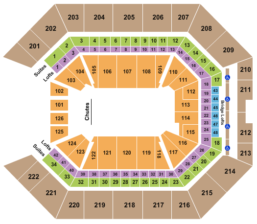 Golden 1 Center Seating Chart: PBR 2