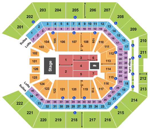 Golden 1 Center Seating Chart: Palomazo Norteno