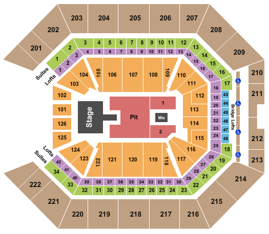 Golden 1 Center Seating Chart: Papa Roach