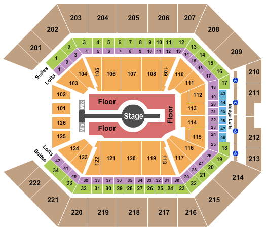 Golden 1 Center Seating Chart: Rod Wave