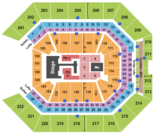 Golden 1 Center Seating Chart: Teddy Swims