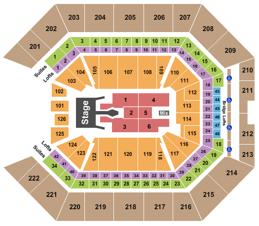Golden 1 Center Seating Chart: Tim McGraw