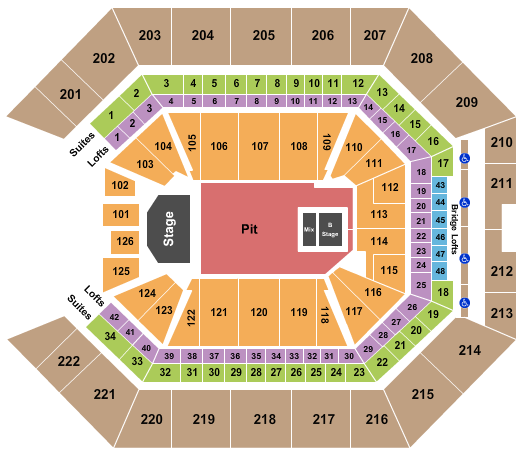 Golden 1 Center Seating Chart: Tyler The Creator