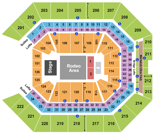 Golden 1 Center Seating Chart: Viva El Jaripeo