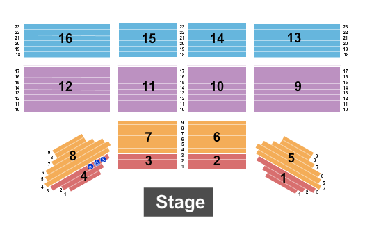 Grand Event Center at Golden Nugget Seating Chart