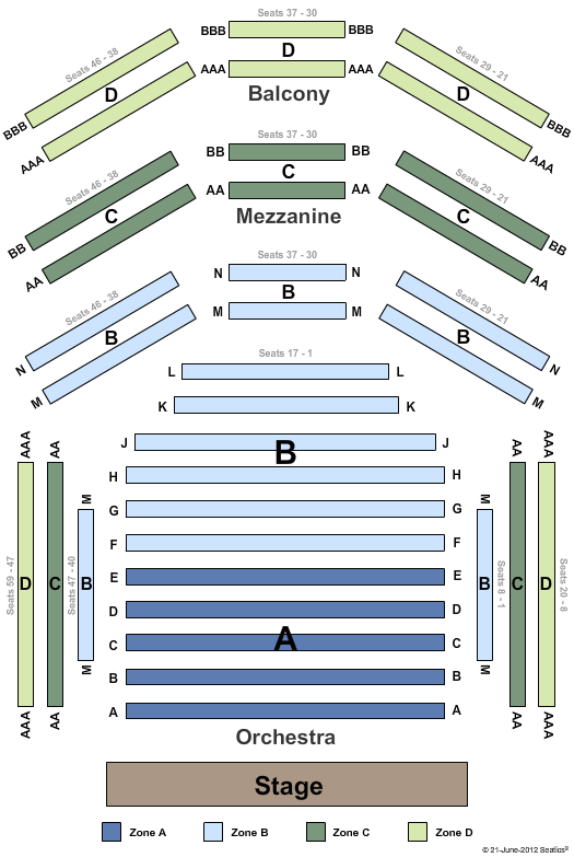 Albert Ivar Goodman Theatre Seating Chart