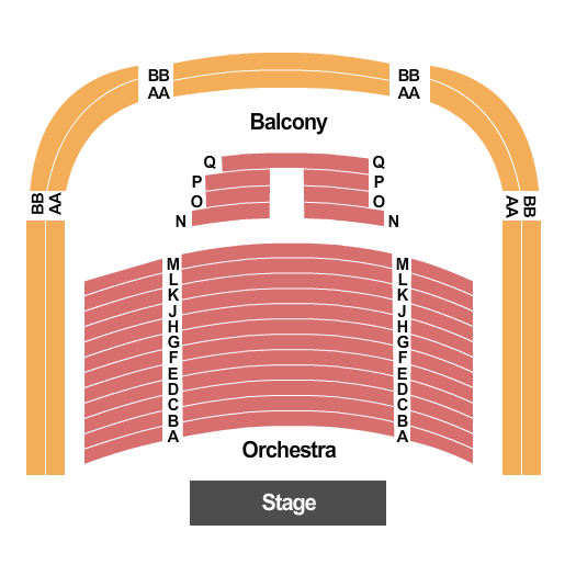 Goodspeed Opera House Seating Chart: End Stage