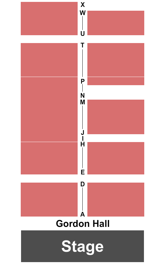 Gordon Hall at Music Mountain Seating Chart: Endstage