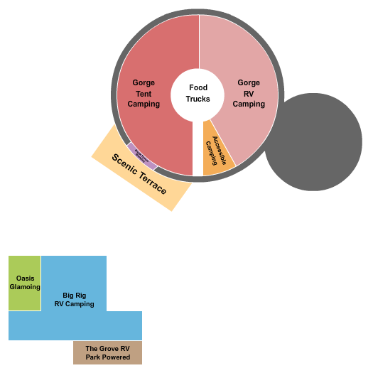 Gorge Amphitheatre Seating Chart: Camping 2