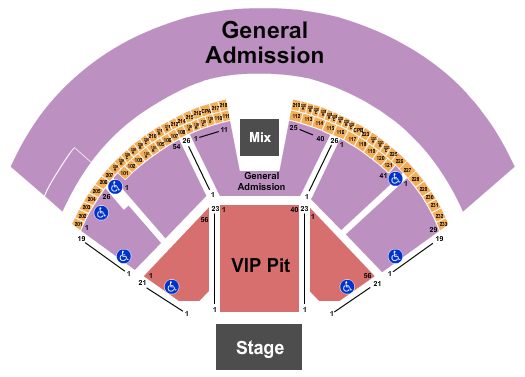 Gorge Amphitheatre Seating Chart: Endstage GA 3
