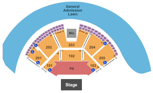 Gorge Seating Chart Seat Numbers