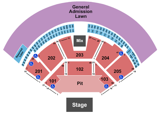 Gorge Amphitheatre Seating Chart: Endstage Large Pit