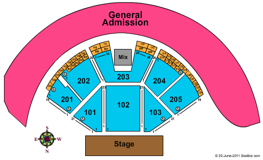 Gorge Amphitheatre Seating Chart