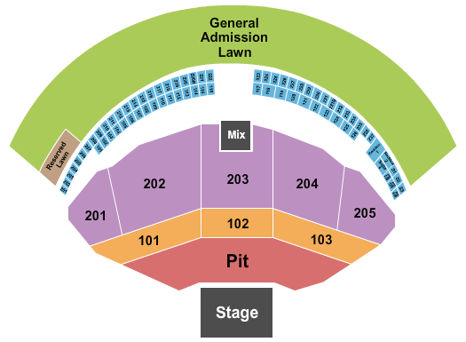 Gorge Amphitheatre Seating Chart: Endstage Pit 2