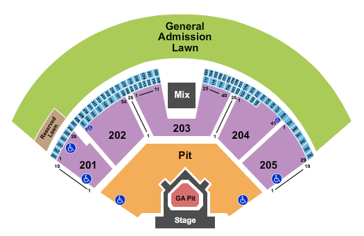 Gorge Amphitheatre Seating Chart
