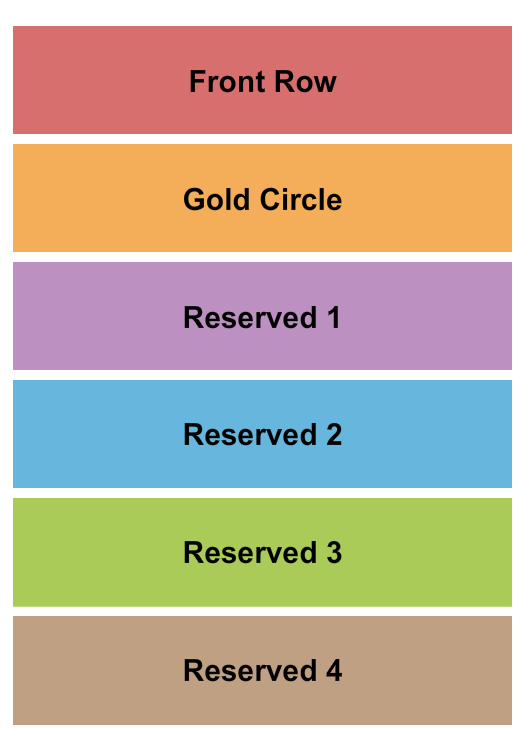 Graceland Soundstage Seating Chart: Endstage/GC/Reserved 2
