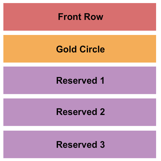 Graceland Soundstage Seating Chart: Endstage/GC/Reserved