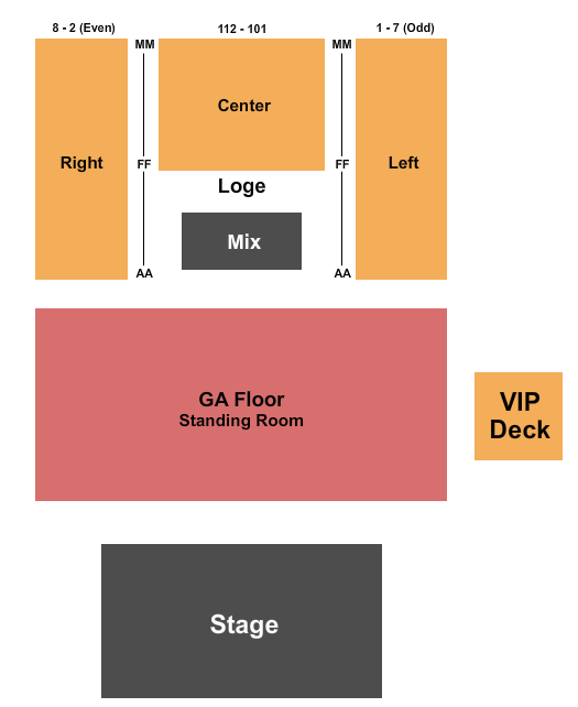 The Broadberry Seating Chart