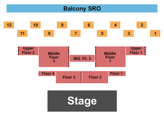 Granada - Lawrence Seating Chart: Endstage