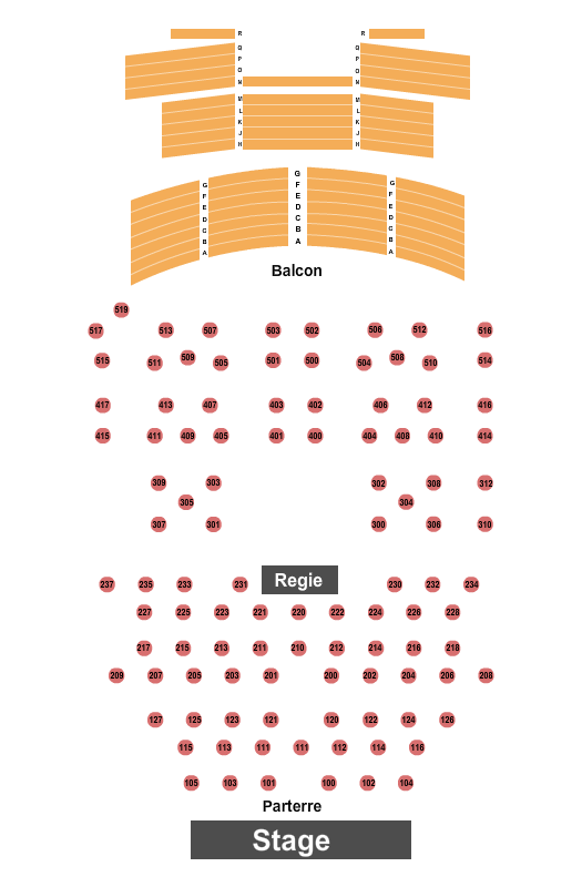 Granada Theatre - Sherbrooke Seating Chart: Endstage Tables