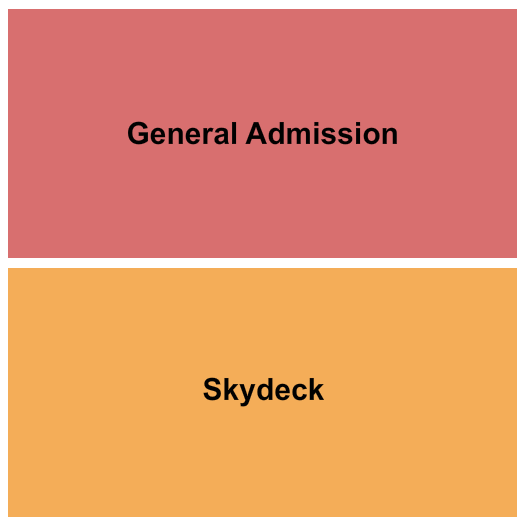 Granary Live Seating Chart: GA/Skydeck