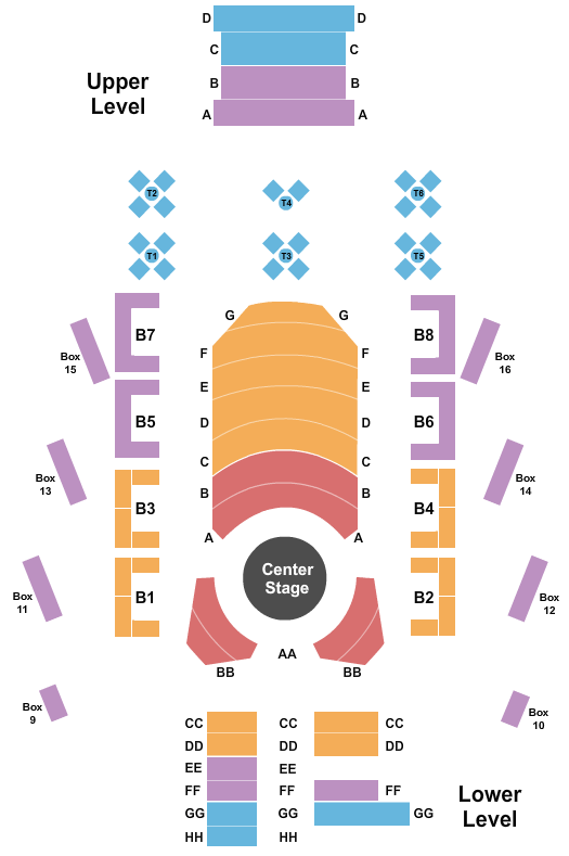 Excalibur Thunder Showroom Seating Chart