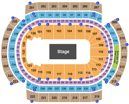 Grand Casino Arena Seating Chart: Performance Area